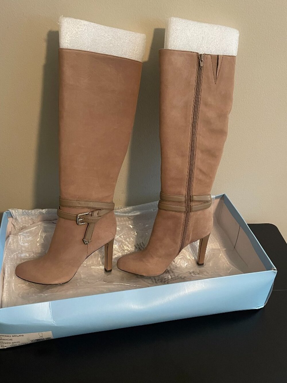 Antonio Melani Graycie High Heel Suede Knee High Boots Size 7.5
